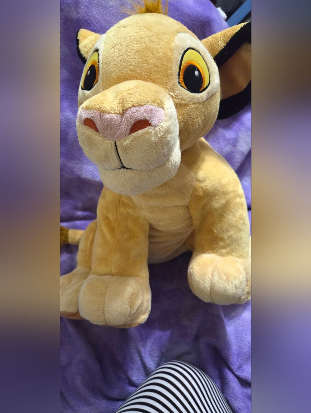 Disney Store Young Simba Plush The Lion King 17" Floppy Soft Stuffed